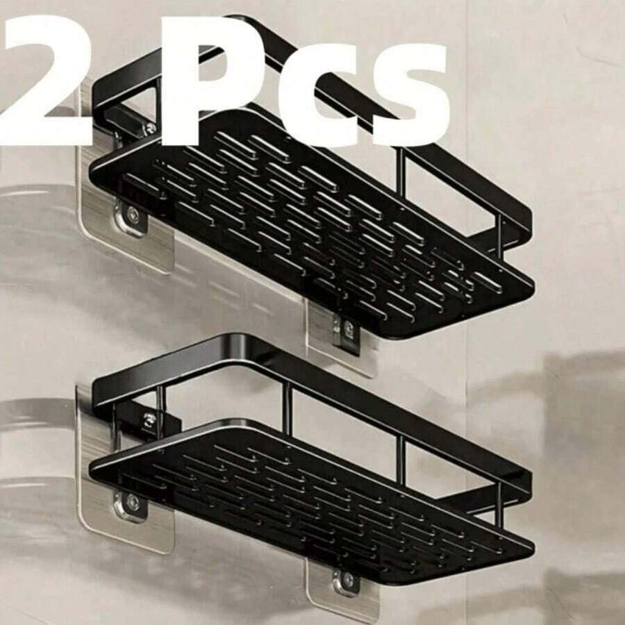1PC Wall-Mounted Shower Caddy Hanging Portable Corner Shower Caddy Shower Shelf For Inside Shower Bathroom Organizers And Storage Bathroom Shower Shelves Accessories Bathroom Decor - 2pcs - 查看 1