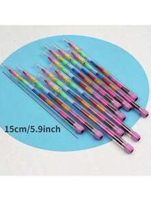 1/3/6/12 件套 11 色蜡笔，彩色绘画用品，派对礼品填充物，生日礼物，奖品奖励，派对小礼物，绘画派对礼品，派对礼品袋填充物，返校季礼物 - 彩色 - 查看 4