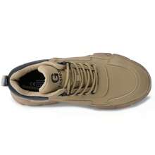 Apricot Steel Toe Boots For Men , Lightweight Indestructible Slip Resistant Waterproof Construction Safety Work Boots ,Anti-Smash  Anti-Puncture Construction Working Boots ,Security Protective Boots Men ,Security Protective Tough Comfortable Safety Men Shoes ,Steel Toe Boots Women,Fashionable Steel Toe Safety Boots For Work, Hiking Suitable For Sanitation Workers, Warehouses, Factories, Work And Outdoor Exploration, And Trainers - 卡其色 - 查看 5