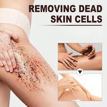 JAYSUING 50g/100g Coffee Body Scrub, Deep Cleansing Exfoliator, Removes Dead Skin, Relieves Skin Fatigue, Leaves Skin Refreshed And Soft, Suitable For Use During Bathing - Black - View 6