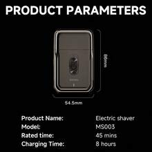 ENCHEN 便携式迷你胡须修剪器往复式剃须刀电动剃须刀男士礼品，居家或外出皆宜 MS 003