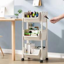 Multifunctional Storage Organizer, Space-Saving Floor-Standing Shelf Suitable For Kitchens, Entryways, And Homes - Holds Books, Shoes, Tableware, Cookware, Open Shelving, Sturdy Structure, Multi-Tiered Unit Design, Durable Construction, Shoe Rack, Under-Bed Storage. - Nhiều màu - Xem 3