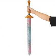 3D Printed Anime Character Sword Prop Model, DIY Assembly, Cartoon Character Sword Accessory Model, Suitable For Halloween Party Cosplay, Romantic Blue & Pink Sword Model, Cool Sword, Birthday/Halloween/Christmas Gift, Cosplay & Fan Collection - Multicolor - View 7