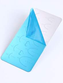 1pc Heart French Line Nail Art Stamping Plate, Hollow Heart Valentine's Day Y2K Style Sliver Printing Template Nail Art Accessory Tool Nail Salon DIY Nail Supply