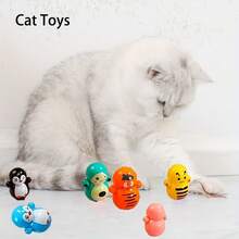 Multiple Styles Cat Companion Cat Interactive Toy Durable Plastic No-Battery Cat Toy Rolling Toy Interactive Game Companion Fun Play Cat Entertainment Toy Set, No Batteries Required - 1 - Xem 3