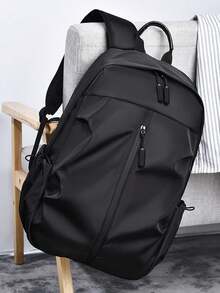 Black Fashion Backpack For Men – Stylish, Spacious & Durable Multi - Compartment Backpack With Ergonomic Straps, Modern Design & US - Based 2 - 7 Day Delivery, Perfect For Work, Travel, Daily Commutes & Urban Adventures, Featuring Water - Resistant Fabric, Secure Zippers, Ample Capacity For Laptop, Tech Gear, Documents & Essentials, Expertly Crafted To Elevate Your Everyday Style With Practical, Chic Sophistication, Ideal For Fashion - Forward Professionals, Travelers & Urban Dwellers To Stay Organized, Stylish & Efficient On Every Occasion In Effortless Design That Blends Functionality And Modern Fashion Seamlessly, A Versatile Companion To Keep Your Belongings Tidy And Your Style On Point From Office Meetings To Weekend Explorations - 彩色 - 查看 3