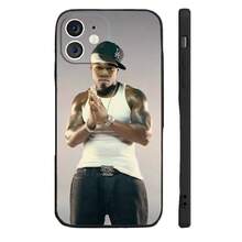 Funda de Teléfono de Silicona Suave para 16 15 14 13 12 11 Plus Pro Max Plus de Rapper Hip Hop Street 50 Cent, funda de teléfono navideña urbana, carcasa Christmas de rap, regalo de navidad para fans del hip hop, funda de smartphone streetwear para fiestas y conciertos - z1 - Ver 2