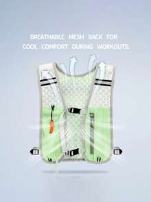 3/2/1 件套户外徒步背包、骑行背包、越野跑背包/背心，轻便女士运动背心（多种颜色可选），多功能轻便储物女士胸包，运动时可携带水壶和手机 - 彩色 - 查看 4