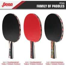 Penn 5.0 - Pala de Ping Pong Profesional - Pala de Tenis de Mesa con Hoja de 7 Capas, Goma de Pista Suprema y Respaldo Ultra(default) - Multicolor - Ver 7