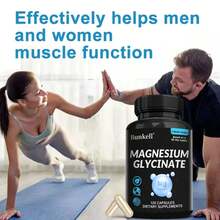 Magnesium Glycinate Supplement - High Strength For Muscle And Nerve Function, Heart, Immune, Bone Health And Sleep, Women & Men2025 - 120個 - 查看 6