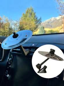 Car Tambourine – Tool-Free Installation, With Ventilation Holes/Stand Clamp, Suitable For All Car Models, Compact And Stylish Accessory For Drummers And Music Lovers, Metallic Finish, Sturdy And Durable - Multicolor - View 2