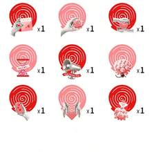 Valentine's Day Hanging Swirl Decorations Set,Happy Valentines Day Party Hanging Heart Foil Ceiling Swirl Decorations For Wedding Anniversary Bridal Shower Decorations