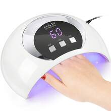 UV LED Nail Lamp, 54W UV Light For Gel Nails With Automatic Sensor And 3 Timer Settings, Professional Nail Dryer Gel Polish Nail Art Tools, USB Portable, Ideal Graduation Gift, Beige - 米色 - 查看 2