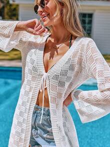 Women's Bohemian Style Sexy Sleeveless Summer Beach Dress & Cover-Up Vacation - White - View 6