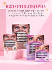 Mlen Diary Lashes Clusters, 50pcs C Curl 12-16mm Individual Lashes, DIY Manga Eyelash, Reusable Natural Fluffy Lashes At Home