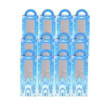 Frozen Wonderland Blue And Pink Party Favor Boxes – Gift Treat Bags With Transparent Window For Birthday Parties, Babyshowers, Gender Reveal, And Holiday Celebrations – Easy To Assemble - Multicolor - View 9