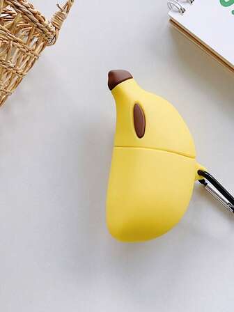 趣味新奇香蕉造型耳机套 - 阳光明媚，适用于无线耳机，独特礼品之选，适用于 1/2/3/4/Pro/Pro 2，独特礼品之选