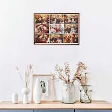 1Pc Customized Wooden Photo And Text Puzzle, Multi Photo Photos Art Puzzle Decoration,DIY Personalized Photos, Create Personalized Photo Puzzles For Couples, Families, Weddings, Christmas, Valentine's Day, Mother's Day, Father's Day, Anniversaries, Birthday Parties, And Party Gifts, Personalized Decoration, Puzzle Custom Gift, Personalized Gift,Handmade Personalized Gifts,Exquisite Color Box Packaging - Nine-piece Puzzle - View 4