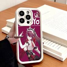 Funda de teléfono Honkai Star Rail diseño de personaje Himeko para  15 Pro Max  14  13  Galaxy S23 S22 S21 protector de teléfono funda de pareja regalo para novio novia regalo de vacaciones - Café integral - Ver 4