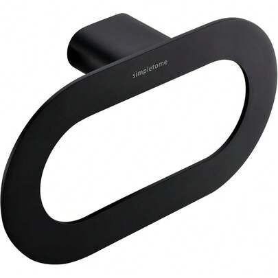 Simpletome Towel Holder For Bathroom Wall Hand Towel Ring Never Rust Zinc Alloy  Design (Brushed Nickel)