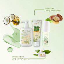 3pcs Jasmine Body Skin Care Set - Gently Cleanses And Moisturizes Body Skin - Long-Lasting Scent, Includes Body Lotion, Body Wash, And Scented Spray. A Must-Have Companion Gift/ The Best Surprise Gift Ever! - 1set=3pcs - 查看 5