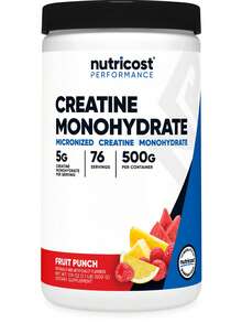 Nutricost Creatine Monohydrate Powder Fruit Punch 500g - 100 Servings, Gym Essentials For Women & Men - Khác - Xem 1