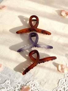 3 buc cleme de păr minimaliste cu gheare încrucișate, pentru femei, casual, versatile, drăguțe, vintage, Ombre, potrivite pentru naveta zilnică, coafuri , coafuri pe jumătate, accesorii de păr care nu dăunează, de păr la modă