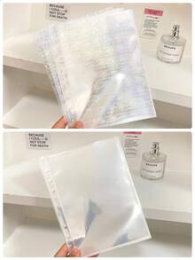 1/2/4格激光相册，A5六孔照片卡夹，透明页面保护套相册，偶像名牌套装，返校季，学习用品