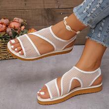 女士时尚网眼凉鞋，泡沫底，休闲百搭