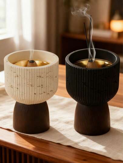 This Elegant Resin Essential Oil Diffuser Features A Black And White Color Scheme, Suitable For Home Decor, Office, Holiday Celebrations, And Yoga Studios, Serving Both Decorative And Aromatherapy Purposes. It Can Also Be Used As A Living Room Decoration, Back-To-School Gift, Graduation Gift, Souvenir, Valentine's Day Gift, Gift For Women, And Wedding Gift.