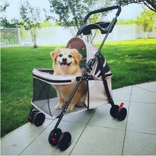 Ultra-Light Foldable Pet Stroller For Cats/Dogs (3.7kg) - Breathable Mesh, Detachable Basket & 4 Wheels | Ideal For Senior Pets & Small Breedsdog Stroller Cat Stroller Pet Stroller Dog Strollers For Dogs