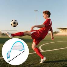 1 Set Foldable Fiberglass Soccer Goal, Semicircle Shape Soccer Goal Net Trainer With Retractable Rod, Adult Portable Soccer Goal With Carrying Bag