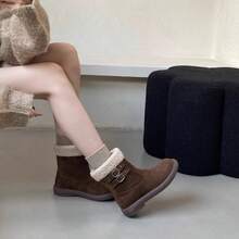 Women Snow Boots - Khaki - View 2