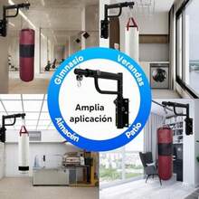 Soporte para Costal de Boxeo, Altura y Longitud Ajustable, Soporte Saco de Arena de Boxeo con Kit De Montaje y Ganchos(default) - Multicolor - Ver 8