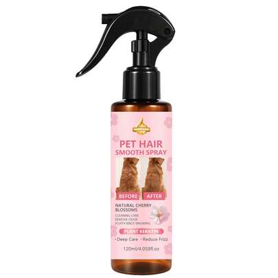 120ml Pet Silky Five In One Hair Care Spray For Dogs And Cats | Moisturizing, Relieving Itching, Softening Fur, Natural Ingredients|