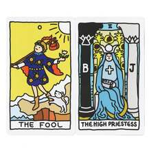 78张幸运塔罗牌（附PDF指南），占卜游戏，万圣节礼物，圣诞节礼物 - 黃色 - 查看 6