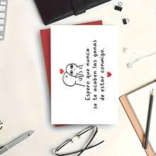 Spanish Couple Heartwarming Confession Congratulations, Romantic Confession Couple Exclusive Heartfelt Transmission Card, Anniversary Card, Couple Sweet Blessing Card, Thank You Card With Envelope, Greeting Card, Blessing Card, Blank Card