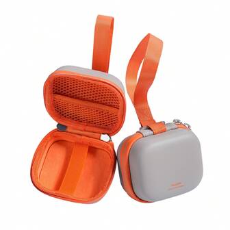  Estuche portátil y mini de TELESIN DisAdv para GoPro HERO/Ace Pro/OSMO Action/Cámaras 360, estuche rígido y a prueba de agua para almacenamiento y transporte de cámaras de acción y accesorios, color gris