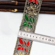 Vải ren thêu tinh xảo 10 yard - Lưới dây vàng sang trọng, kim sa lấp lánh và họa tiết hoa tinh tế, thích hợp cho đồ thủ công tự làm, quần áo thời trang, túi xách thời trang và đồ trang trí nhà cửa thanh lịch - Nhiều màu - Xem 5