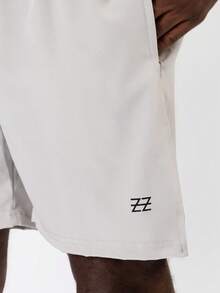 Logo Compression Shorts - Grey - View 5