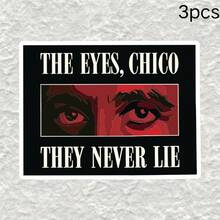 1pc/3pcs Tony Montana Eye Vinyl Sticker - Matte Finish, Suitable For Laptop, Water Bottle, Car | Unique Gift Idea, Asymmetrical Shape Design, "The Eyes They'll Never See" Art, Car Decal | Bold Graphic Design | Vinyl Sticker - Multicolor - View 11