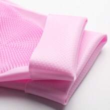 Heat Resistant Extra Long Pet Bath Gloves - Textured Latex Rubber Gloves For Dog Washing, Dishwashing & Household Cleaning, Slip Resistant & Durable - Pink - View 6