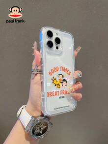 Ốp lưng điện thoại Paul Frank trong suốt, đệm khí, in hình mặt khỉ toàn thân, bảo vệ chống rơi vỡ cho camera, thiết kế mới, tương thích với iPhone 13/14/15/16/17 Pro Max. - Nhiều màu - Xem 1