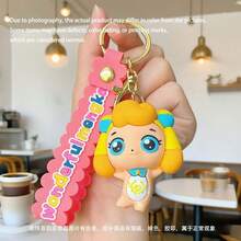 1pc Set Cute Kpop Christmas Keychain, Cartoon Pendant For Girls, Mira Zoey Rumi Keychain, Tiger Keychain, Couple Keychain, Anime Phone Charm, Bag Accessory, Friend Gift (Silicone Product, Slight Color Transfer Is Normal) - Multicolor - View 13