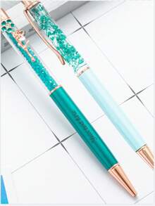 可定制创意仿珍珠花朵笔夹镶钻圆珠笔，可定制Logo，适用于送礼、送友、生日、公司推广、酒店广告等场合，水晶顶金属走珠笔，旋转式出芯，返校季必备，多功能，装饰性强，可重复使用，现代时尚，色彩缤纷，可爱复古，卡通风格，卡哇伊风，可定制，个性化，独一无二，适合送给员工、客户、学生，商务/工作/办公/学习，应季精选，办公及学习用品，定制中性笔，办公装饰 - 彩色 - 查看 11