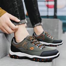 Men's Outdoor Hiking Shoes And Men's Casual Walking Shoes - 綠色 - 查看 4
