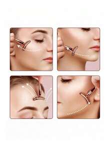 Renew Your Skincare Routine! 2-In-1 Face & Eye Massager - Compatible With Creams And Serums, Enhances Absorption And Reduces Puffiness - Multicolor - View 4