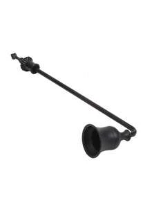 1个蜡烛熄灭器，蜡烛熄灭器，烛芯熄灭器，蜡烛配件，带长柄，可安全熄灭蜡烛火焰，钟形烛芯熄灭器，用于扑灭火焰，优雅的蜡烛配件