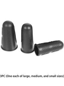 3Pcs Silicone Finger Protectors Set – Heat Resistant, Non-Slip, Reusable For Hot Glue Gun Crafting DIY Projects