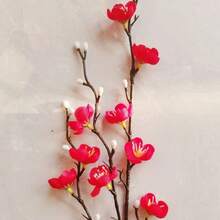 أغصان الكرز الاصطناعية بأسلوب INS، ديكور منزلي بسيط وشمالي، إكسسوار لغرفة النوم/المكتب/طاولة الطعام/مكتب المكتب، يعزز جو المنزل - متعدد الألوان - مشاهدة 10